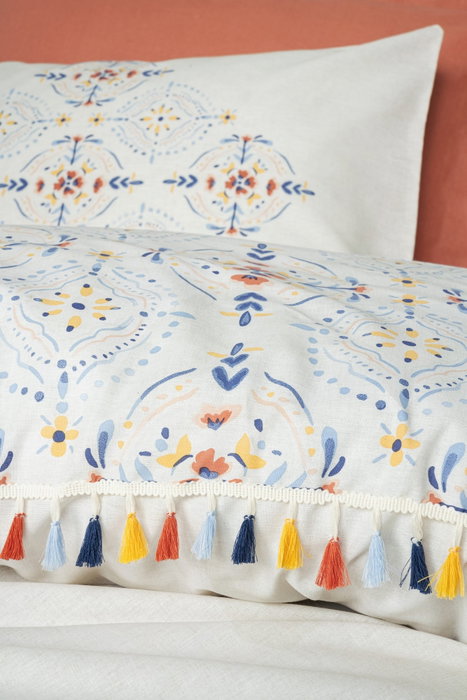 L'essentiel linge de maison Juego de funda de edredón Milis - Teja, Doble, 100% Algodón Ranforce L'essentiel linge de maison Juego de funda de edredón Milis - Teja, Doble, 100% Algodón Ranforce